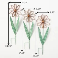 24.25"H Sullivans Color-Bursting Flower Stakes Set Of 3, Multicolored 5 24.25"H Sullivans Color-Bursting Flower Stakes Set Of 3, Multicolored -Sullivans Sales GUEST 68116699 5c8f 4217 96ec 4b95f67d78af