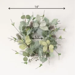 Sullivans Artificial Lambs Ear Willow Thistle Wreath -Sullivans Sales GUEST 75a63114 fe7f 40ce b308 e271cdf9f6e4