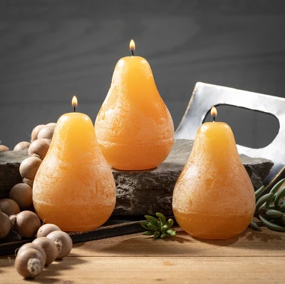 Brown Sugar Pear Candles - Set Of 3 2 Brown Sugar Pear Candles - Set Of 3 - Image 2