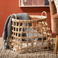 18"H Sullivans Open Weave Shapely Baskets Set Of 2, Natural 4 18"H Sullivans Open Weave Shapely Baskets Set Of 2, Natural -Sullivans Sales GUEST 7c3a5e4e cbc9 496c a226 27764f0ea9f7