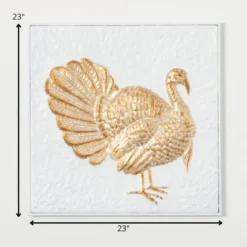 Gilded Turkey Metal Wall Art Multicolor 23"H Metal 5 Gilded Turkey Metal Wall Art Multicolor 23"H Metal -Sullivans Sales GUEST 85b7d6a1 929a 4667 8113 560a1cf26289