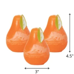 Tangerine Timber Pear Candles - Set Of 3 -Sullivans Sales GUEST 8a9782e5 c121 4621 bd82 1cc69eb8cd9d