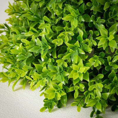 Sullivans Artificial 13" Leafy Foliage Half Orb 12.5"H Green 1 Sullivans Artificial 13" Leafy Foliage Half Orb 12.5"H Green