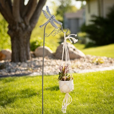 45.75"H Sullivans Insect And Bird Yard Stakes Set Of 3, Gray 3 45.75"H Sullivans Insect And Bird Yard Stakes Set Of 3, Gray - Image 3