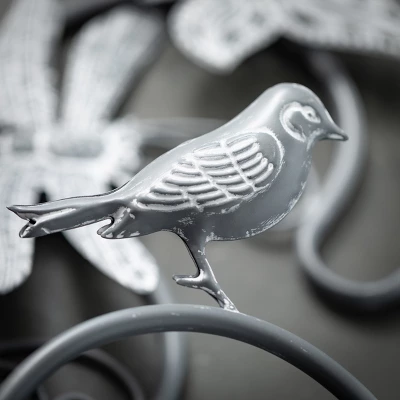 45.75"H Sullivans Insect And Bird Yard Stakes Set Of 3, Gray 1 45.75"H Sullivans Insect And Bird Yard Stakes Set Of 3, Gray