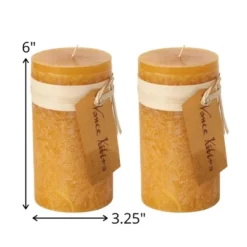 Brown Sugar Pillar Candles - Set Of 2 11 Brown Sugar Pillar Candles - Set Of 2 -Sullivans Sales GUEST 9979771a c117 4800 b428 6721c0ea755b