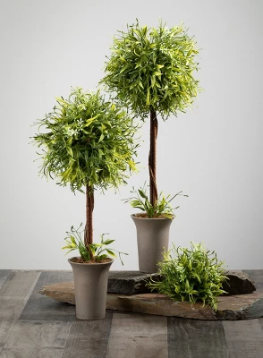 Sullivans Artificial Smilax Orb 5.5"H Green 2 Sullivans Artificial Smilax Orb 5.5"H Green - Image 2