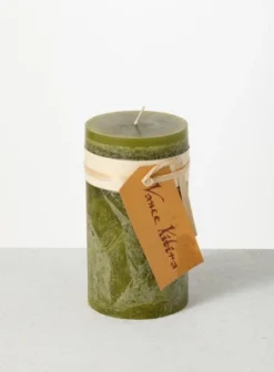 Moss Timber Pillar Candles - Set Of 2 -Sullivans Sales GUEST a463bda9 51ec 4a43 b967 9cb125f129a4