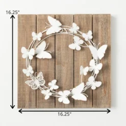 16.25"H Sullivans Ornate Butterfly Wreath Panel, Multicolored 5 16.25"H Sullivans Ornate Butterfly Wreath Panel, Multicolored -Sullivans Sales GUEST a549e843 b514 43d0 8eff e0822051e4c3