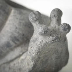 6"H Sullivans Charcoal Snail Planter, Gray