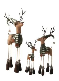 Sullivans Set Of 3 Standing Deer Figurines 37"H, 32"H & 23"H Brown -Sullivans Sales GUEST bd621b85 08d7 4c79 8ef8 5a5efe9cbc70