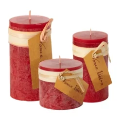 Cranberry Timber Pillar Candles Kit - Set Of 3 7 Cranberry Timber Pillar Candles Kit - Set Of 3 -Sullivans Sales GUEST f01d5412 35eb 4688 b028 33d1fe102522