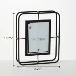 Sullivans Abstract Wire Tabletop Frame 10.25"H Black 11 Sullivans Abstract Wire Tabletop Frame 10.25"H Black -Sullivans Sales GUEST f092487b 170b 4bec b7f6 ad8c9ab3a791