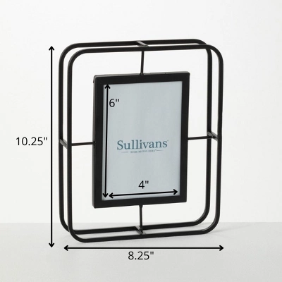 Sullivans Abstract Wire Tabletop Frame 10.25"H Black 6 Sullivans Abstract Wire Tabletop Frame 10.25"H Black - Image 6