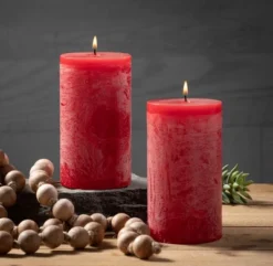 Cranberry Timber Pillar Candles - Set Of 2 6 Cranberry Timber Pillar Candles - Set Of 2 -Sullivans Sales GUEST f417ada5 415f 424d bb56 4be0fd03d0d3