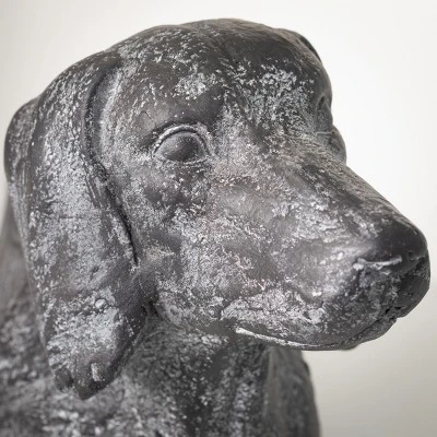 12"H Sullivans Gray Dachshund Planter, Gray 1 12"H Sullivans Gray Dachshund Planter, Gray