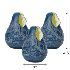 English Blue Timber Pear Candles - Set Of 3 5 English Blue Timber Pear Candles - Set Of 3 -Sullivans Sales GUEST fe7d66d2 f7fc 4f03 afd3 7366b08fd065