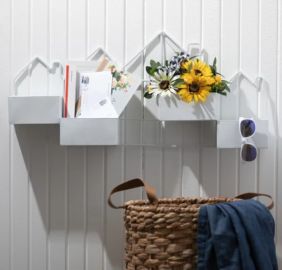 Sullivans Artificial Sunflower Gingham Half Orb 9"H Multicolored 3 Sullivans Artificial Sunflower Gingham Half Orb 9"H Multicolored - Image 3