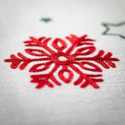 20"H Sullivans Color Snowflake Pillow; White